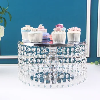 Wholesale Decorative Cake Cookie Candy Dessert Table Party Cupcake Display Tray Crystal Cake Stand Set For Wedding Christmas Day Buy Cake Cookie Candy Hanging Crystals Cake Stand Three Tier Cake Stand Cupcake