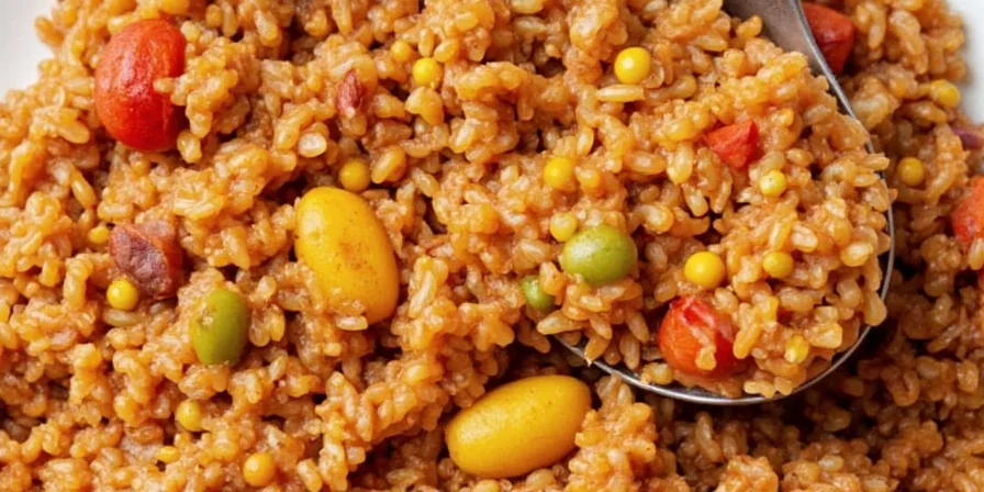 Bowl of homemade jambalaya