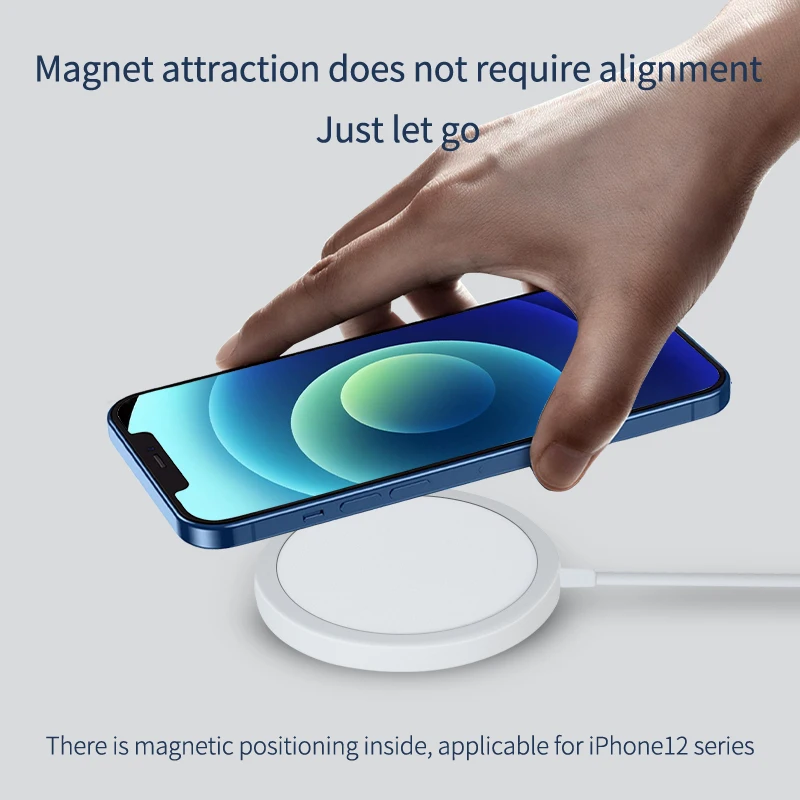 
2020 new factory Magnet wireless Charger for cellphone with CE FCC ROHS certifections 