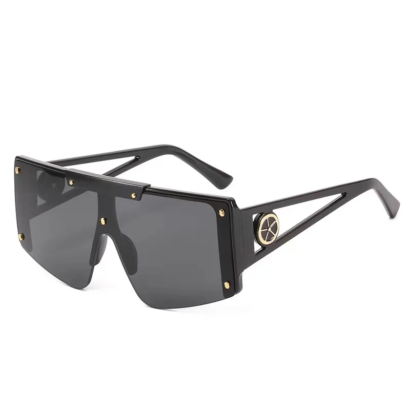 

2021 European and American new big frame sun glasses brand design popular uv400 sunglasses