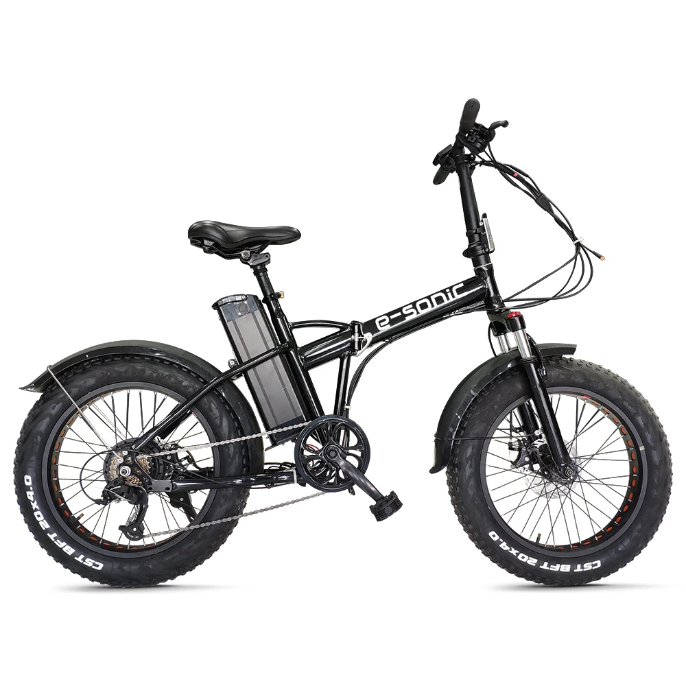 

Classic electric fat bike 20 inch fat tire, e-bike with 36V 350W pedal assist motor, electric bicycle for snow and beach fun