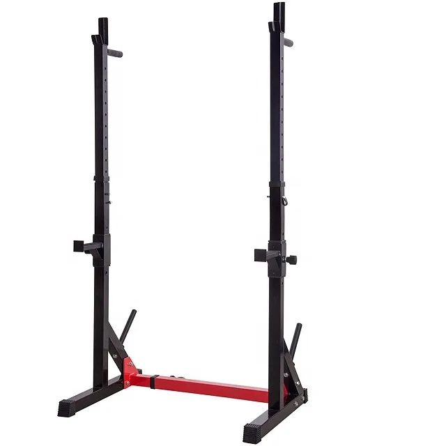 

Wellshow Sport Adjustable Heavy Duty Squat Stands Rack Half Folding Barbell Dumbbell Rack Bench Press With Spotters Stabilizer, Customized color