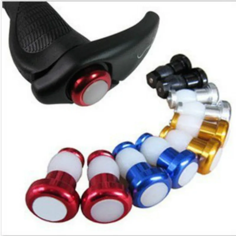 

Aluminum Cycling Bike Turn Signal Handle Bar End Plug LED Red Light, 5 color