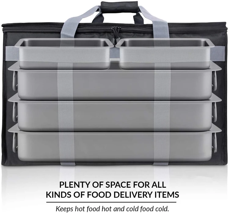 Custom Insulated Food Delivery Bag With Drink Carrying Case Buy Commercial Grade Food Delivery