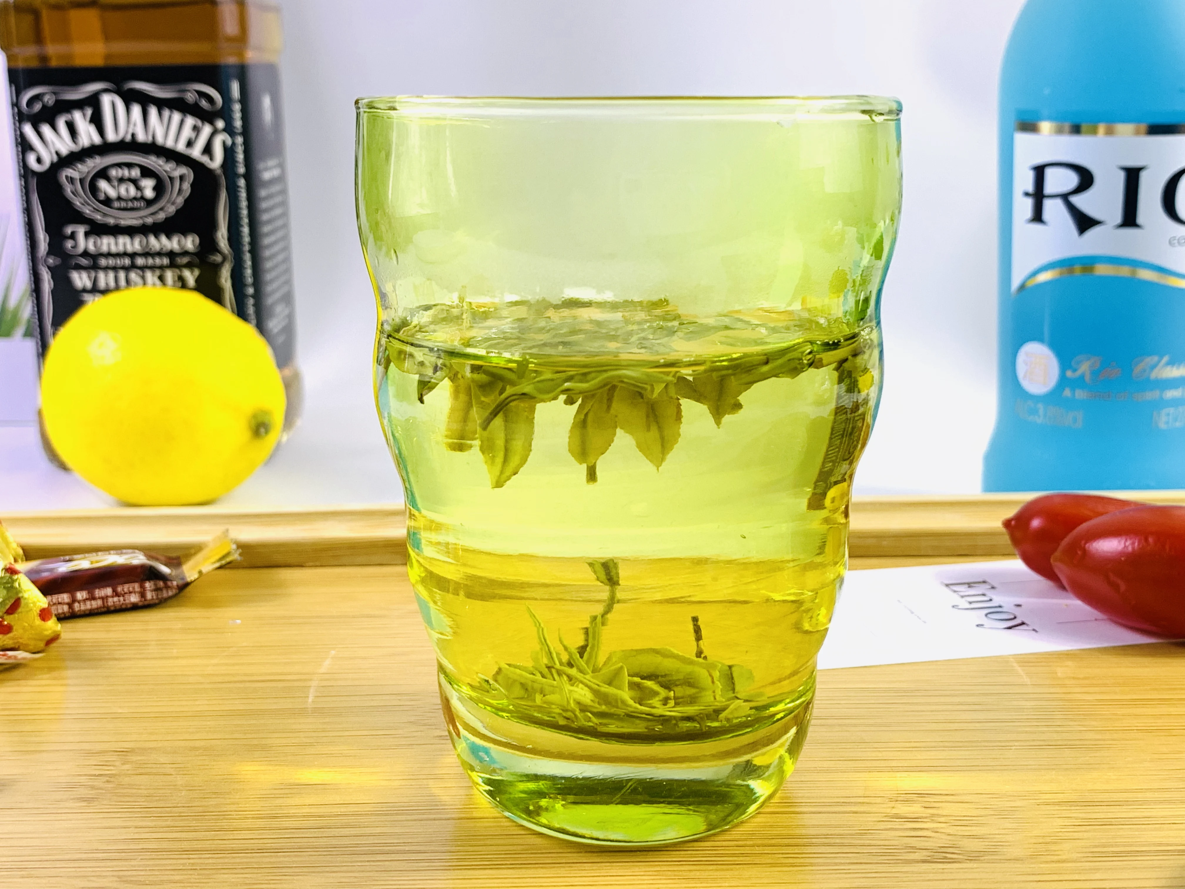 Wholesale Luxury Engraved Coffee Mug Greencrystal Tea Glass Cup