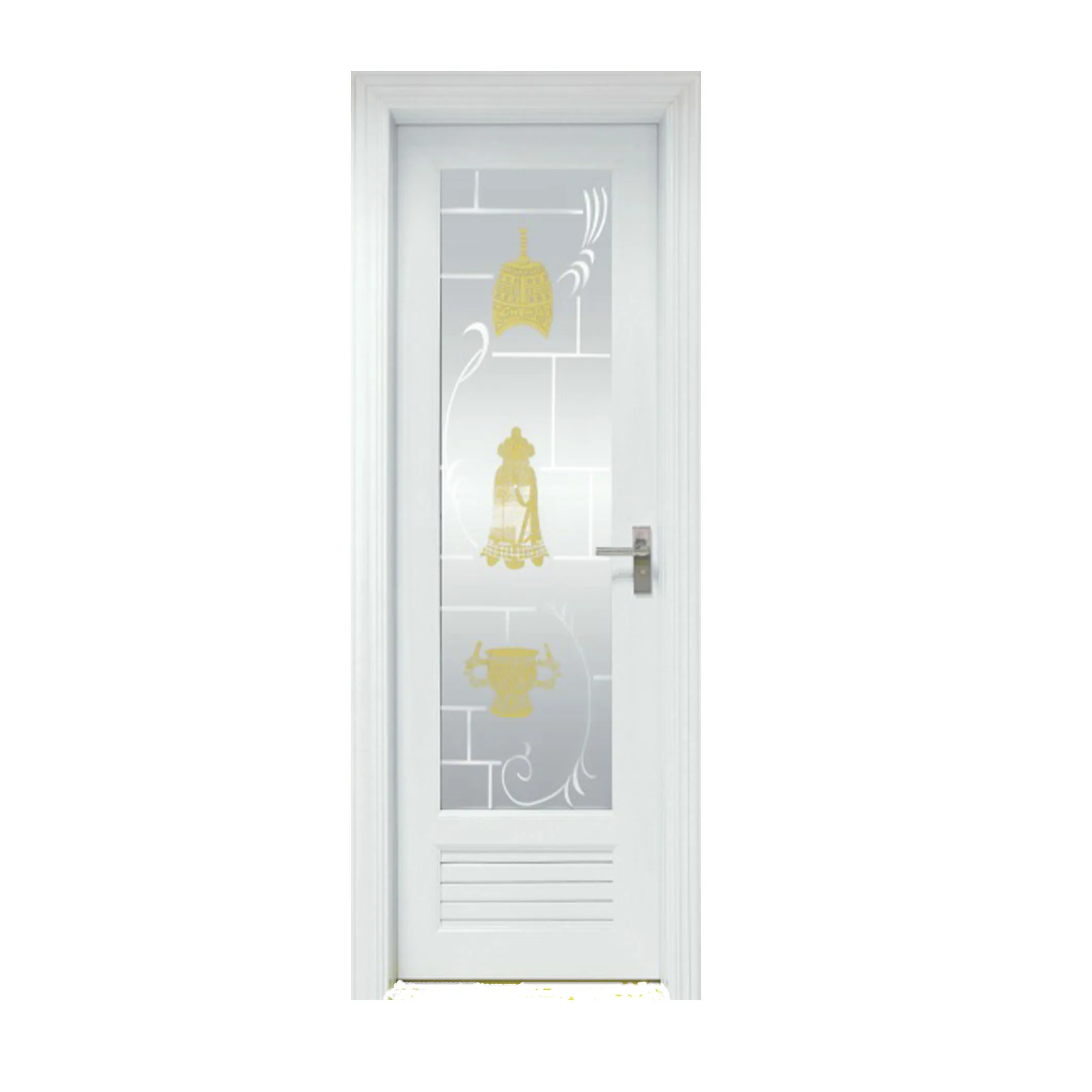 Hot Sale Casement Home Panel Wood Outdoor Blinds New Design Pvc Door