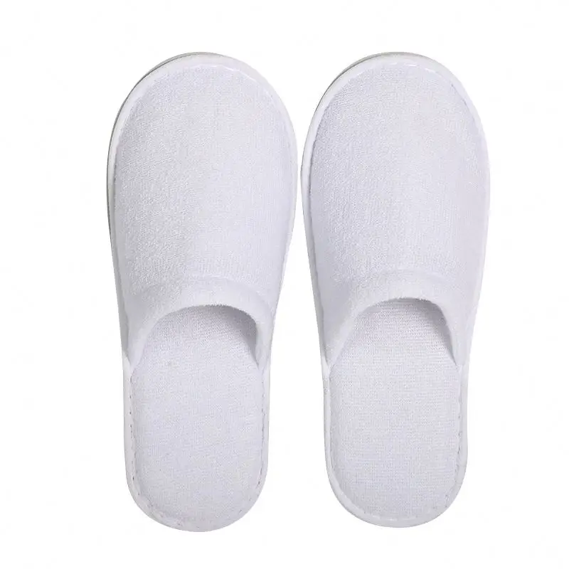 

C&Y Custom Logo OEM Customized Logo Sublimation Disposable Blank Hotel Slipper beige hotel slipper, As shown