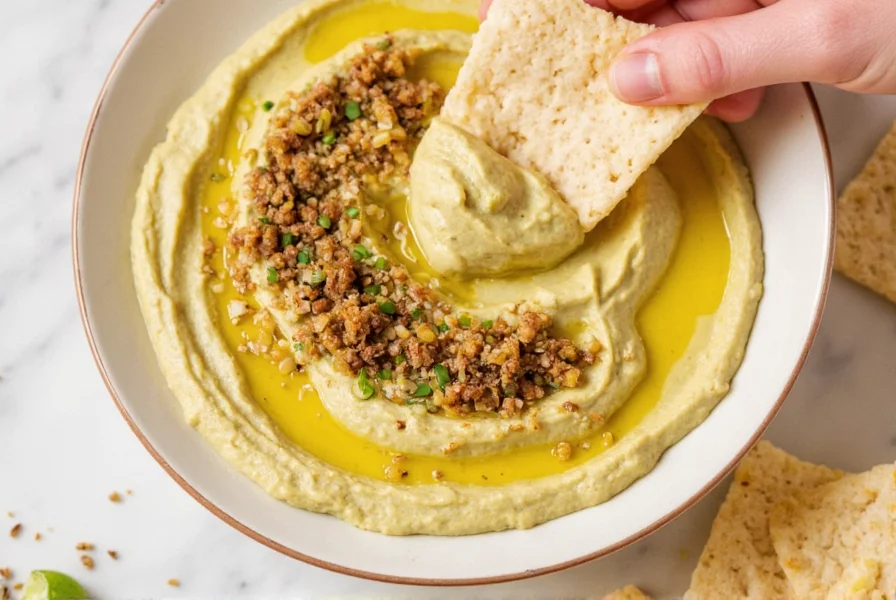 Map showing regional hummus seasoning styles