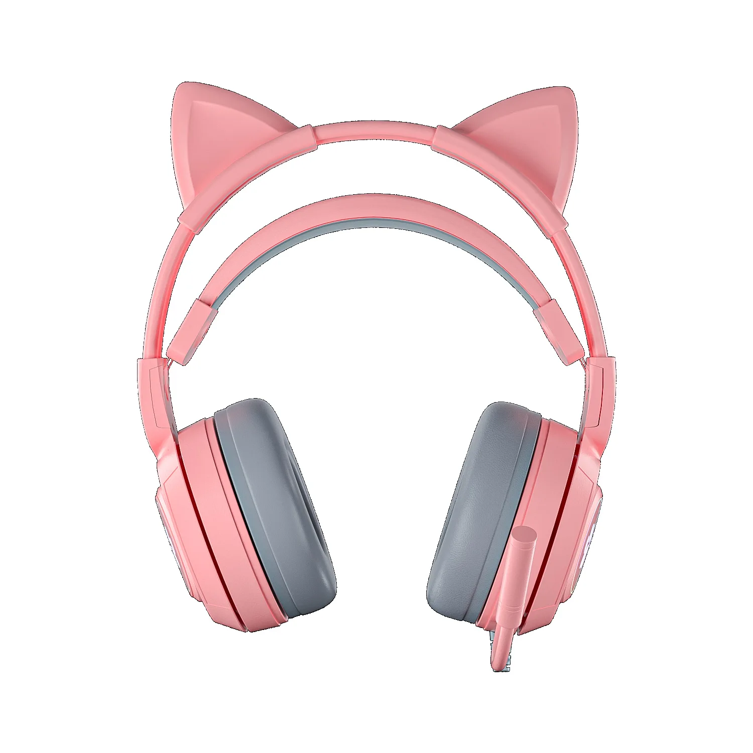 

Most Comfortable Wired Headphones Waterproof Pink Blue Cute Cat Ear Shape earphones