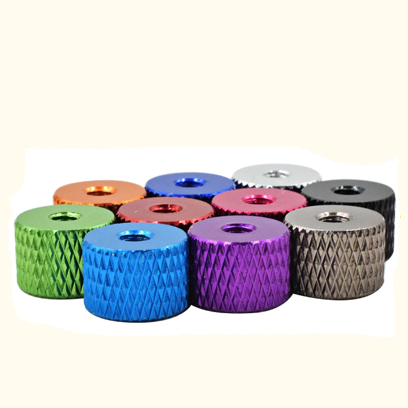 Colorful Anodized Aluminum Knurled Thumb Nuts M3 M4 Knurled Thumb
