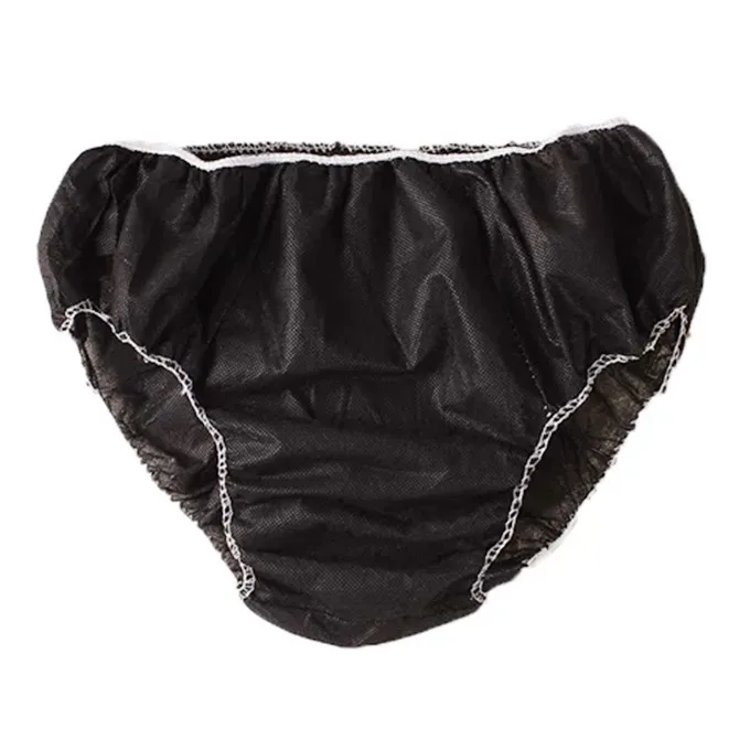 In Stock Disposable Nonwoven Sauna Bikini Set (Bra Panties Thongs) for Spa Conveniently Disposable Underwear details