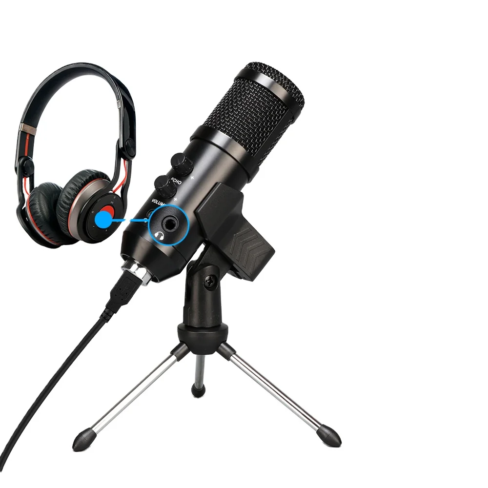 

New USB microphone PC capacitor microphone voice recording studio microphone YouTube video chat game podcast