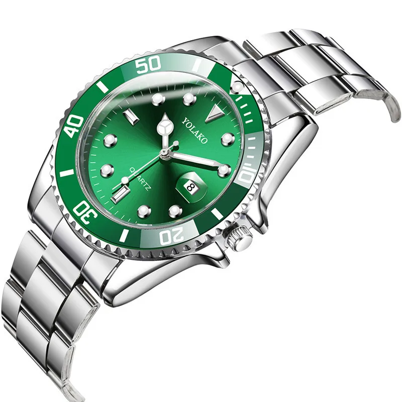 

WJ-9791 Custom LOGO Man Watch Quartz Man Wristwatch Stainless Steel Belt Dive Luxury Watch Men Wrist, Multicolor