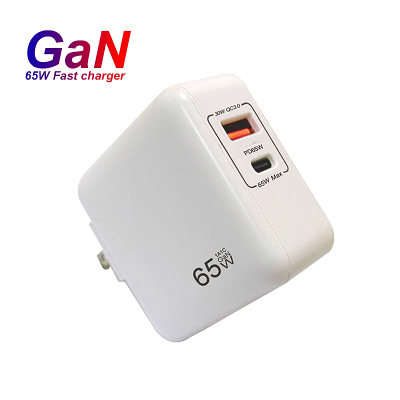 

65W Gan Fast Charging Foldable Plug Wall Charger Adapter