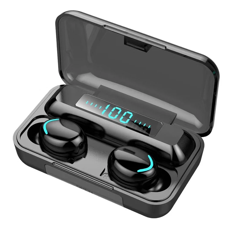 

2020 New Promotional Gift BT Earphone with Power Bank Charing Box Wireless Earbuds, Black, white