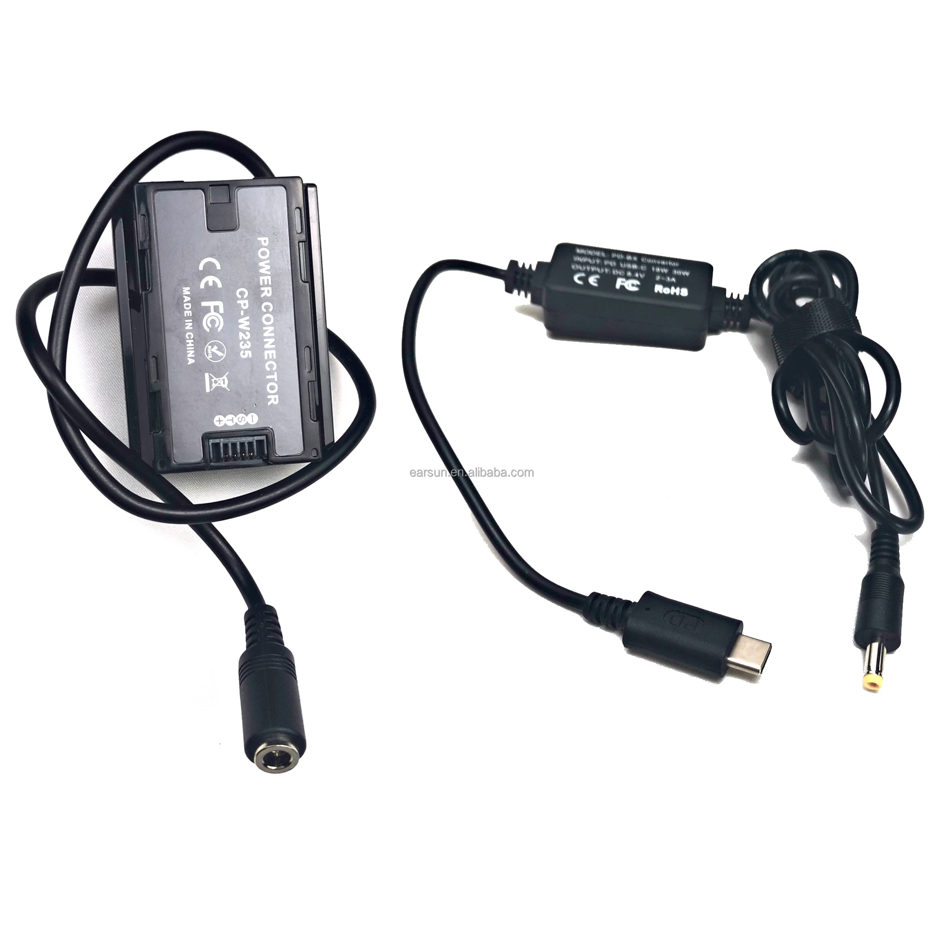 

Free shipping CP-W235 DC Coupler + PD-BX Convertor USB Power AC Adpater kit Replacement for Fujifilm X-T4, VG-XT4 Camera., Black