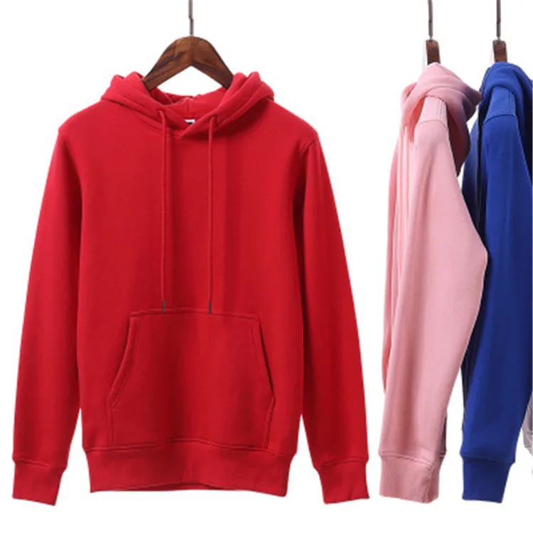 

11Colors Winter Autumn Fleece OEM Logo Customizable Cotton Polyester Blend Unisex Men Women's Casual Hoodies Hoodie men's hoodie, White, red, black, royal blue, grey.pink