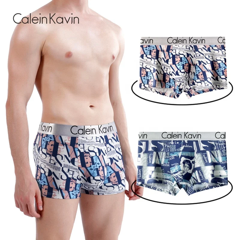 

New Arrival fashionable printing soft comfortable mens underwear boxer briefs