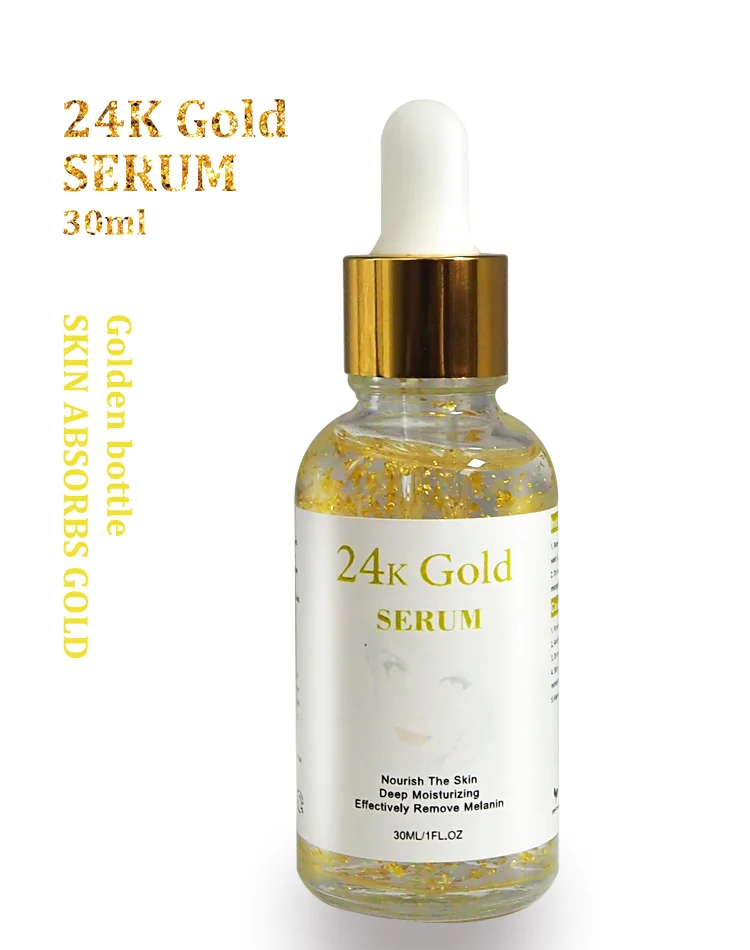 

30ml Private Label Korean 24K Gold Serum Hyaluronic Acid Collagen Serum Vitamin E Anti Aging Wrinkle 24K Gold Essence
