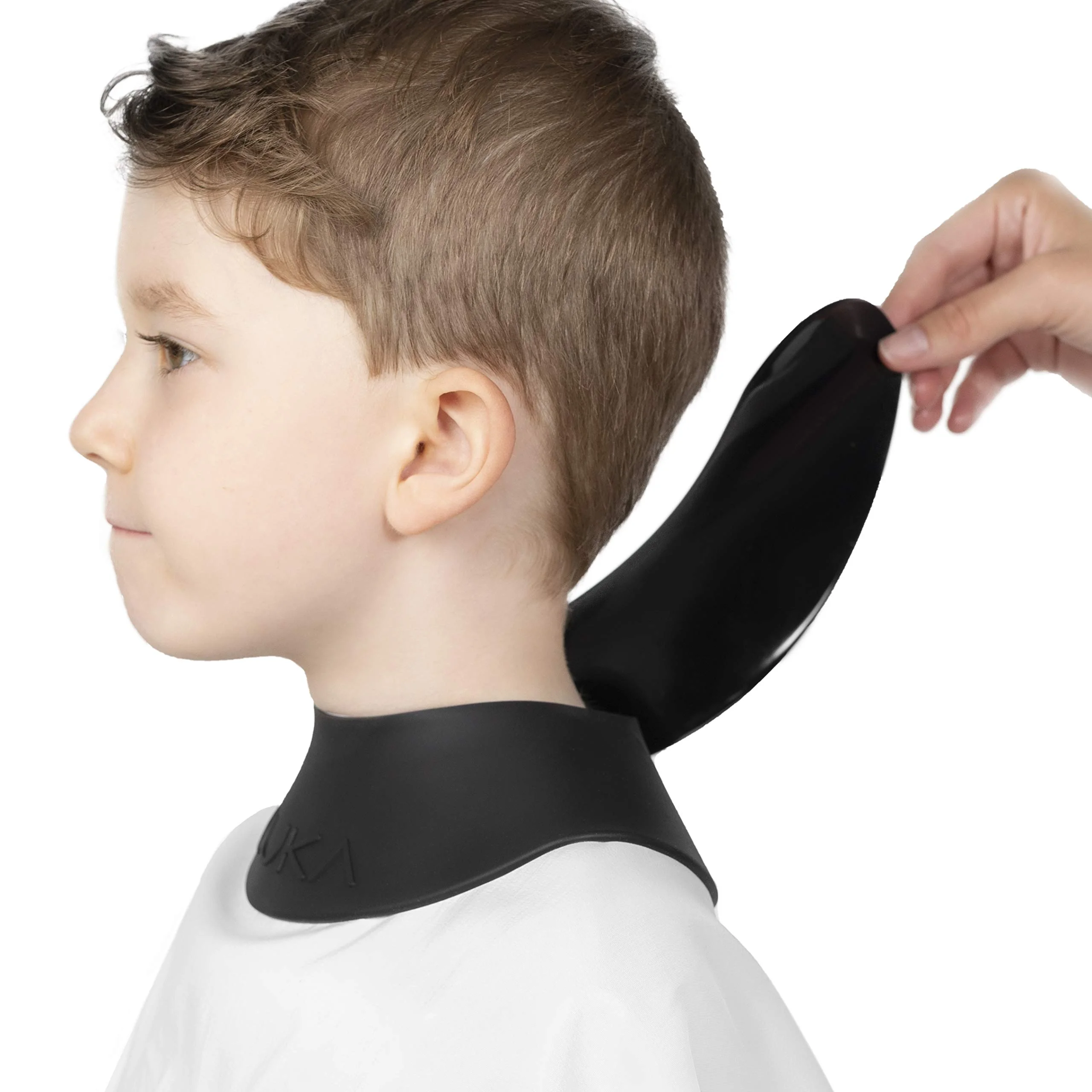 

Seal Hair Salon Stylist Cutting Collar Black Rubber Neck Wrap Neck Guard Silicone Hair Cutting Cape