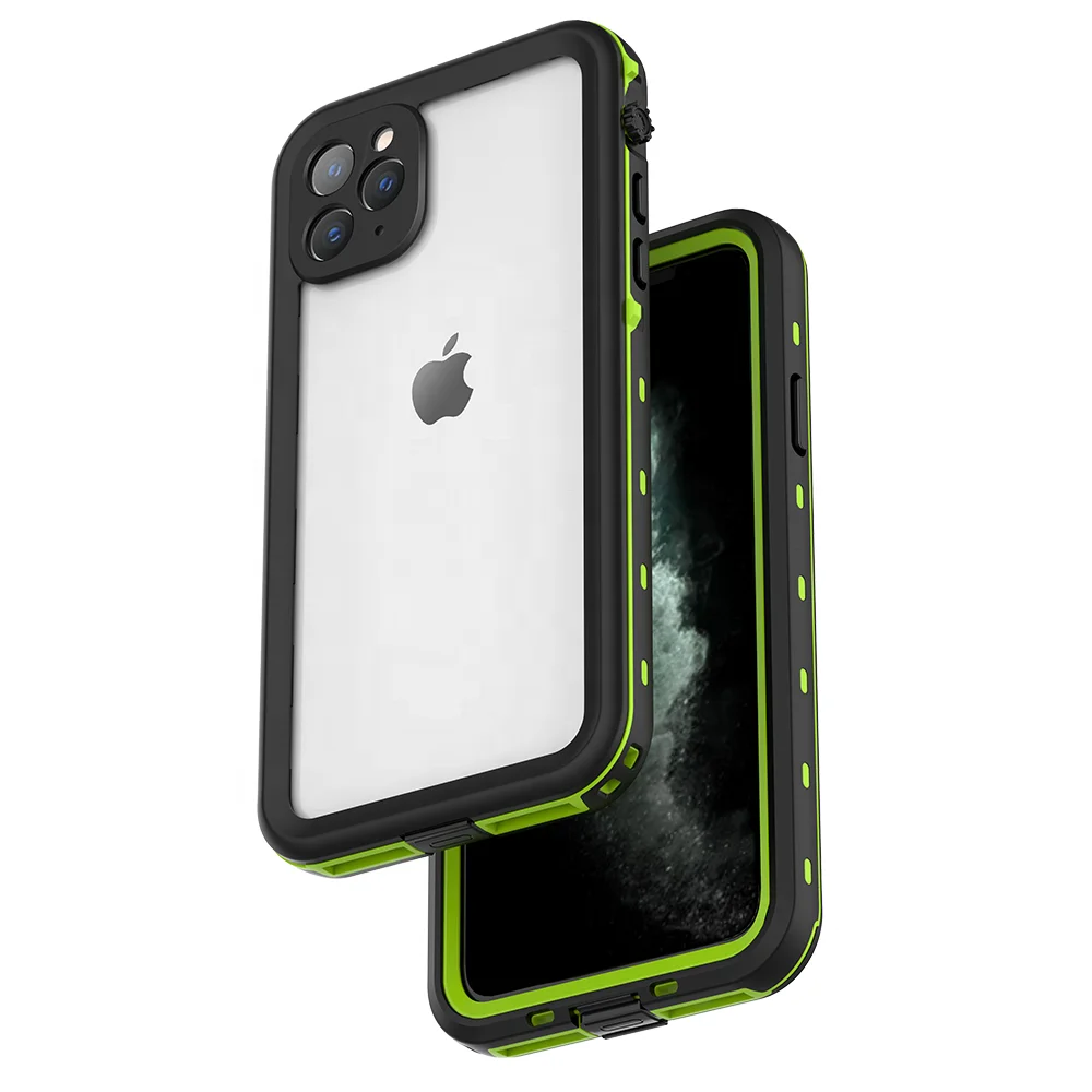 

ZHIKE Universal Custom Clear Back Mobile Phone Accessory Full Protection Waterproof Phone Cover for iPhone 11 Pro Max, White, black, red, green, purple, blue grass