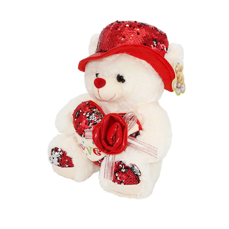 Custom super soft valentine birthday plush teddy bear toys