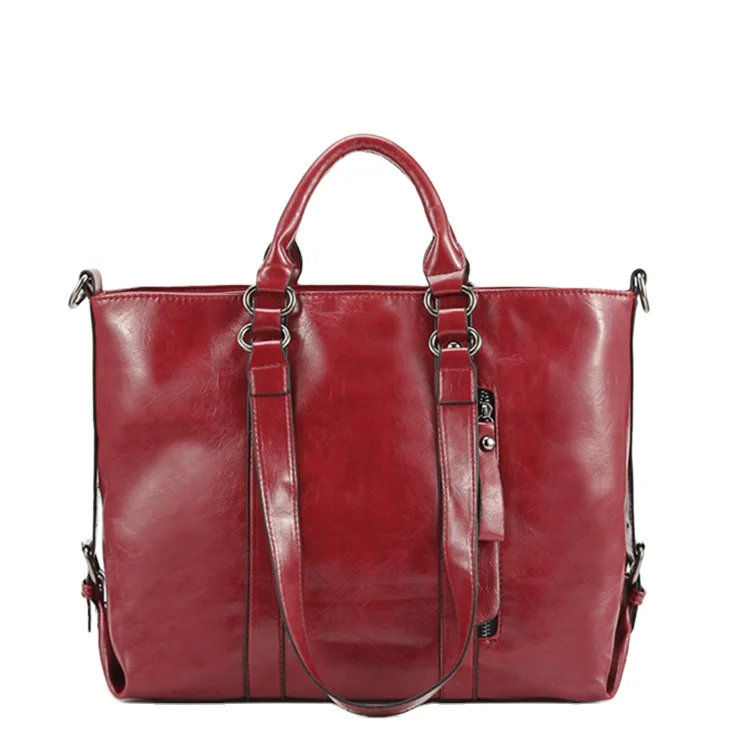 

Wholesale fashion shopping pu leather ladies handbags retro soft bag for women, Customizable