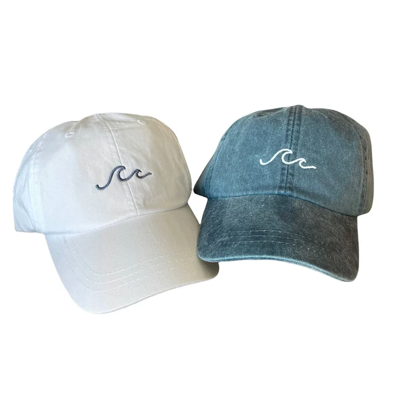 Embroidered Waves Bachelorette Party Dad Hats logo embroidery customized sports baseball caps manufacturer