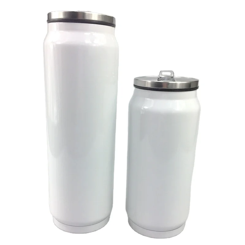 

Cola cans sublimation blanks 350ml and 500ml double wall vacuum stainless steel coke cans blank tumblers coated for sublimation