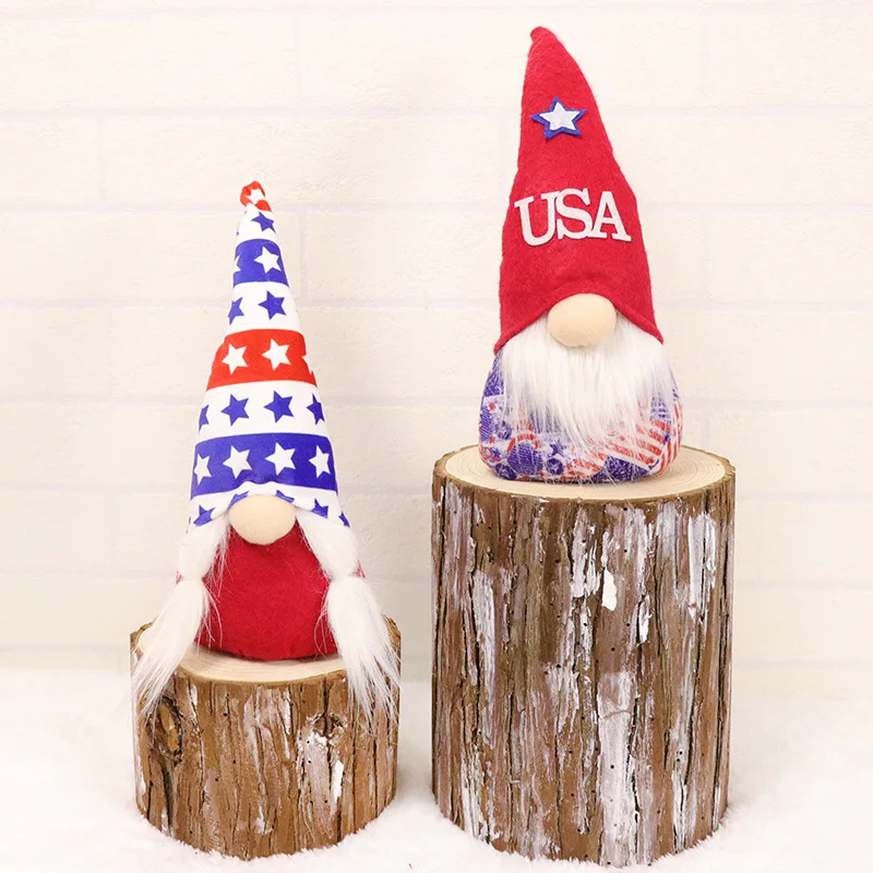 

Amercia festival decorations independence day christmas gnomes plush 4th of july gnomes