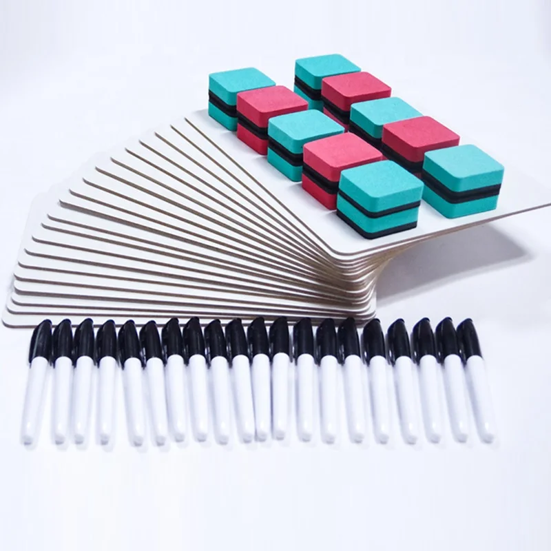 
Amazon Cheap Price No Frame Double Sided White Board Set Small Dry Erase Lapboard Whiteboard for Kids Classroom 