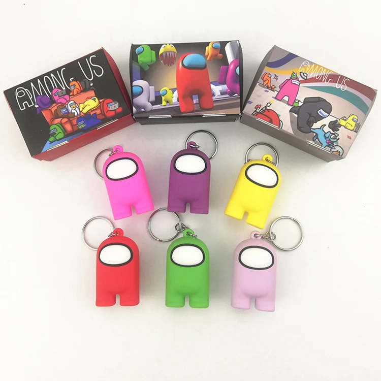 

2021 Amazon Hot Sale Among us toys Among us Keychain Decoration Gift for Children Kids Children day Gift