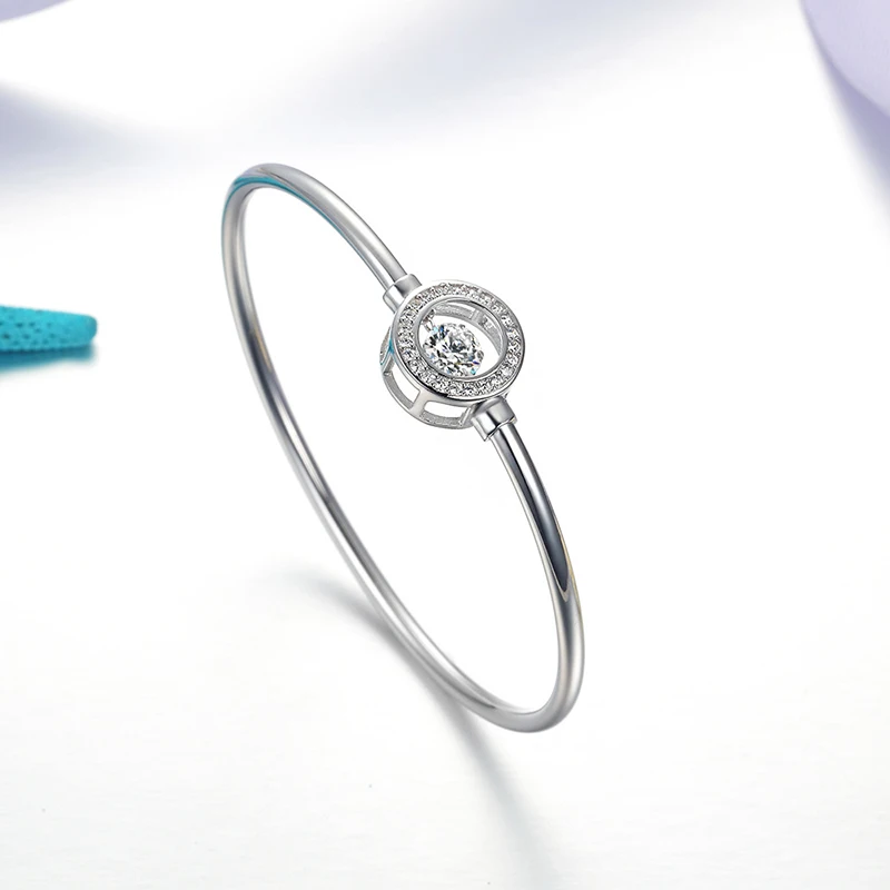 

RINNTIN SB11Simple 925 Sterling Silver Wholesale bracelet bangle for Women