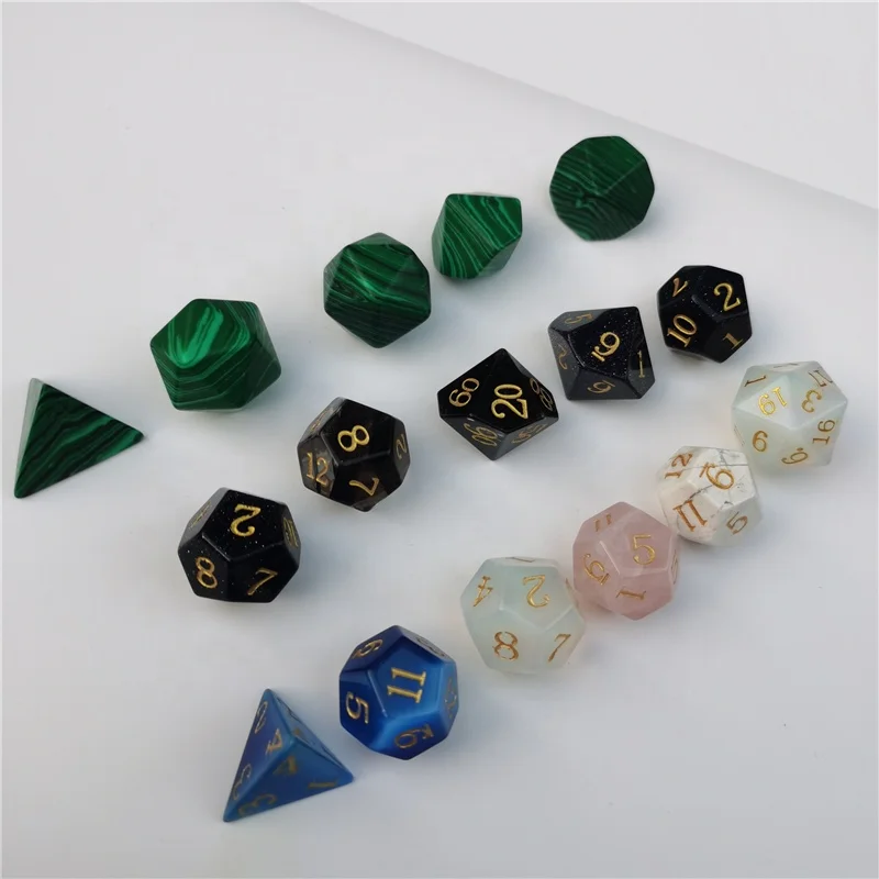 

Custom DND dice, synthetic turquoise moonlight glass crystal for dragon and dungeon, Customized color