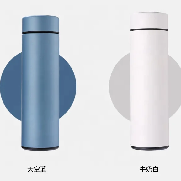 

Temperature Display Vacuum Drink Bottle 304 Stainless Steel Smart Water Bottle, White,black,red,pink,blue,gold,green