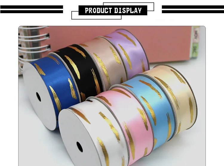 logo ribbon on a roll