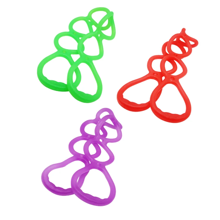

Colorful Silicone Yoga resistance bands Stretching training 7 Holes Pull Rope