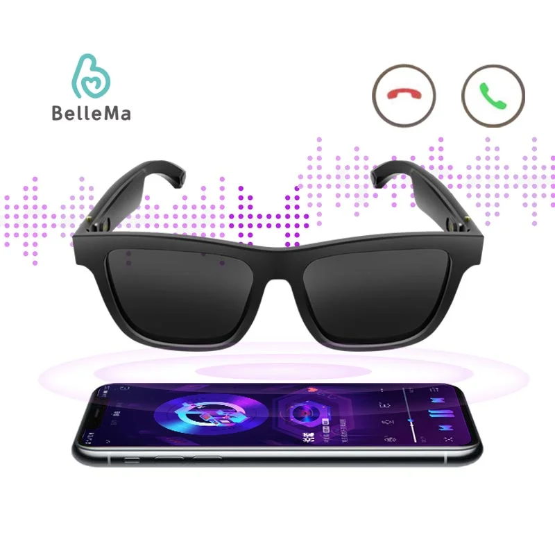 

WELLWIN Smart Audio Glasses voice assistant Music player Smart eyewear hd video glasses