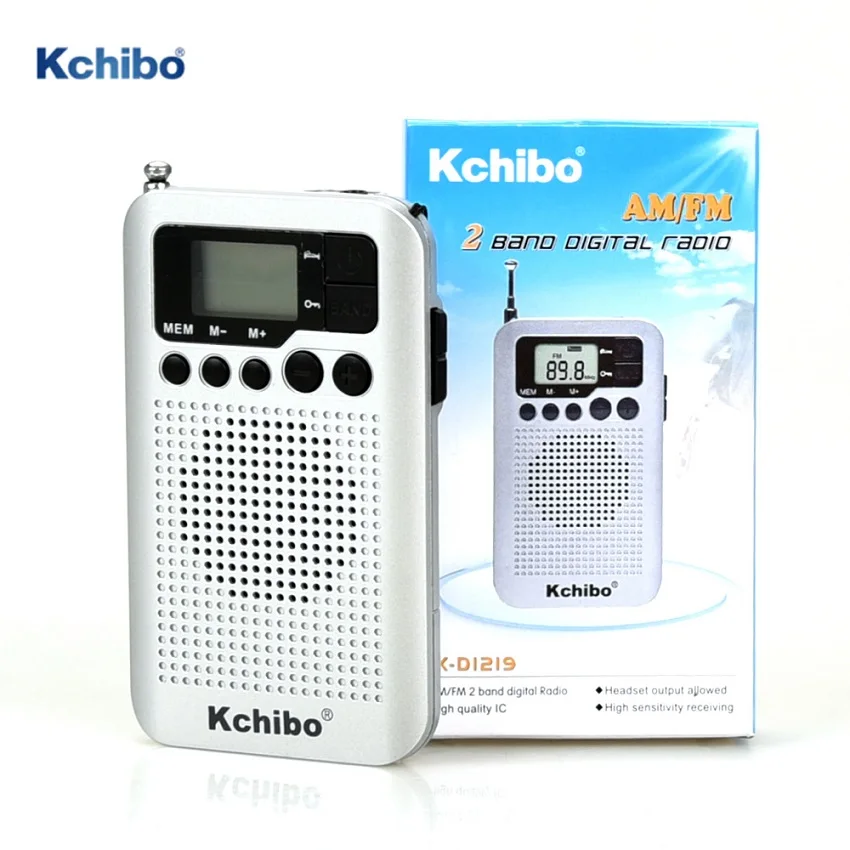 Professional manufacturer 2 band FM AM digital portable Kchibo radio