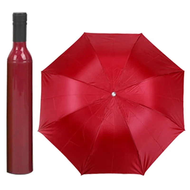 

Creative advertising gifts custom logo print mini wine bottle umbrella, Customized color