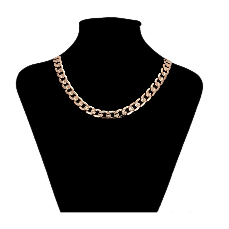 

45987 Xuping men's fashion classic cuban link chain necklace jewelry