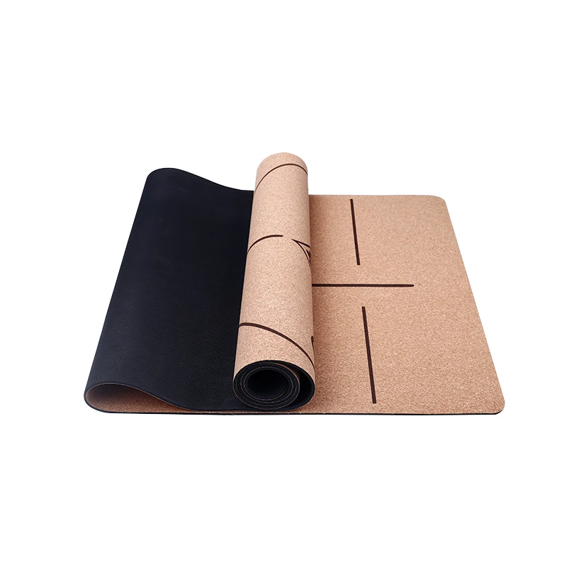 

Factory Outlet Comfortable Sculpture Private Custom Recycled And Natural Rubber Travel Cork Yoga Mat, Wood