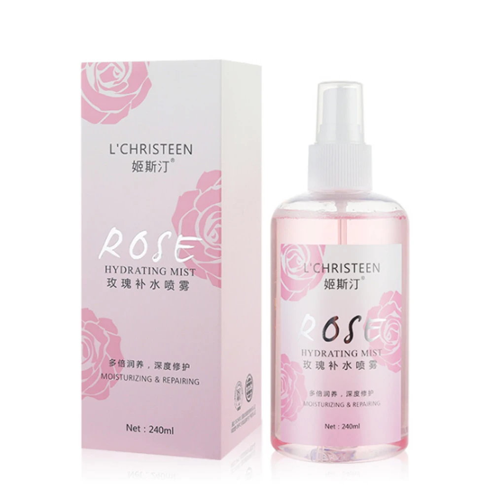 

OEM/ODM Private label organic moisturizing water rose face toner spray, Transparent