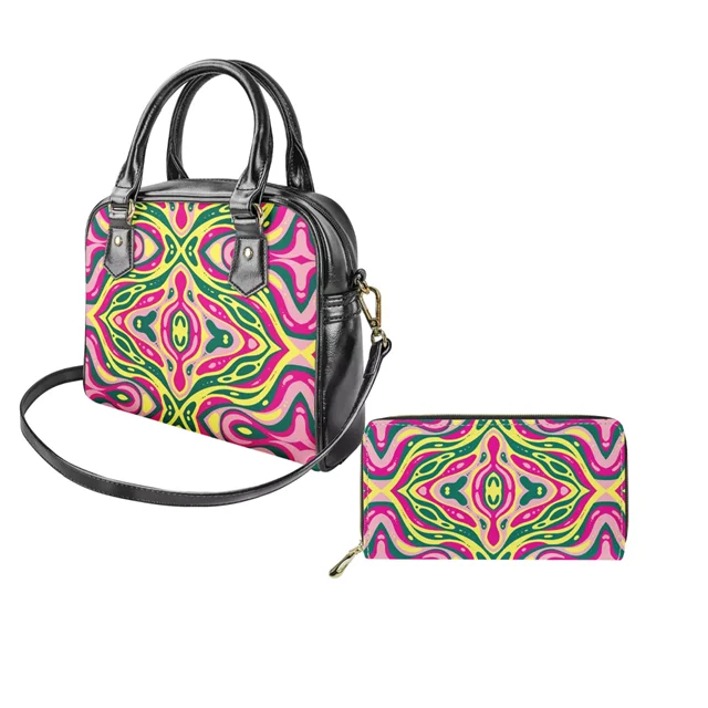 

MOQ 1 Polynesian Samoan Traditional Tribal Handbags Purses Print Women Purses Luxury Trendy Shoulder Handbags, Picture