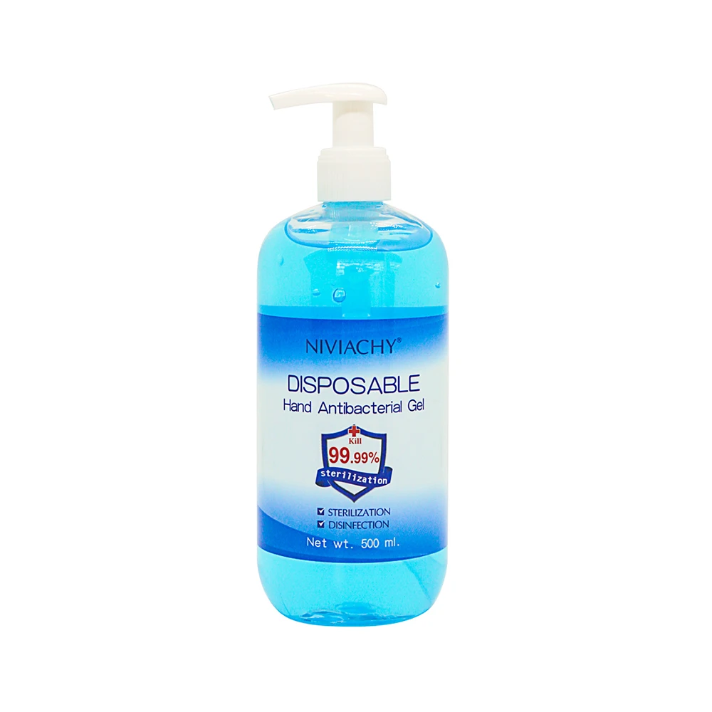 

Private Label Bulk 500ML Bottle Sanitzer Gel Factory Customized Alcohol Gel Hand Sanitizer, Transparent liquid