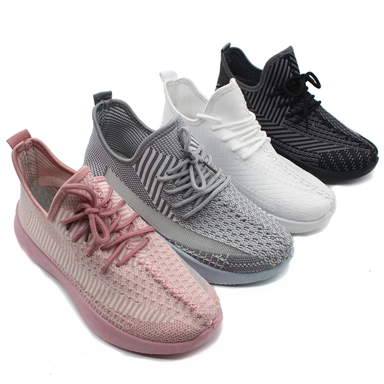 

2020 China produces low-cost wholesale fashion sports leisure Women's shoes sneakers, Pink,white,grey,black