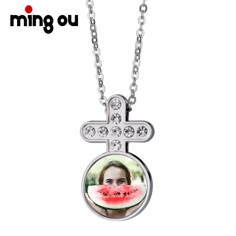 

Sublimation Jewelry Necklace Hot Sale Heat transfer Heat transfer diamond necklace