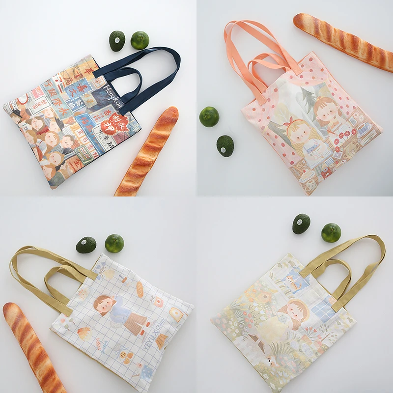 

Custom Logo Print Promotional Standard Size Canvas Tote Bag, Custom color