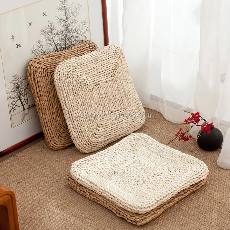 Handcrafted Eco-friendly Tatami Cuscino Stuoia Di Pavimento Per Yoga Meditazione 