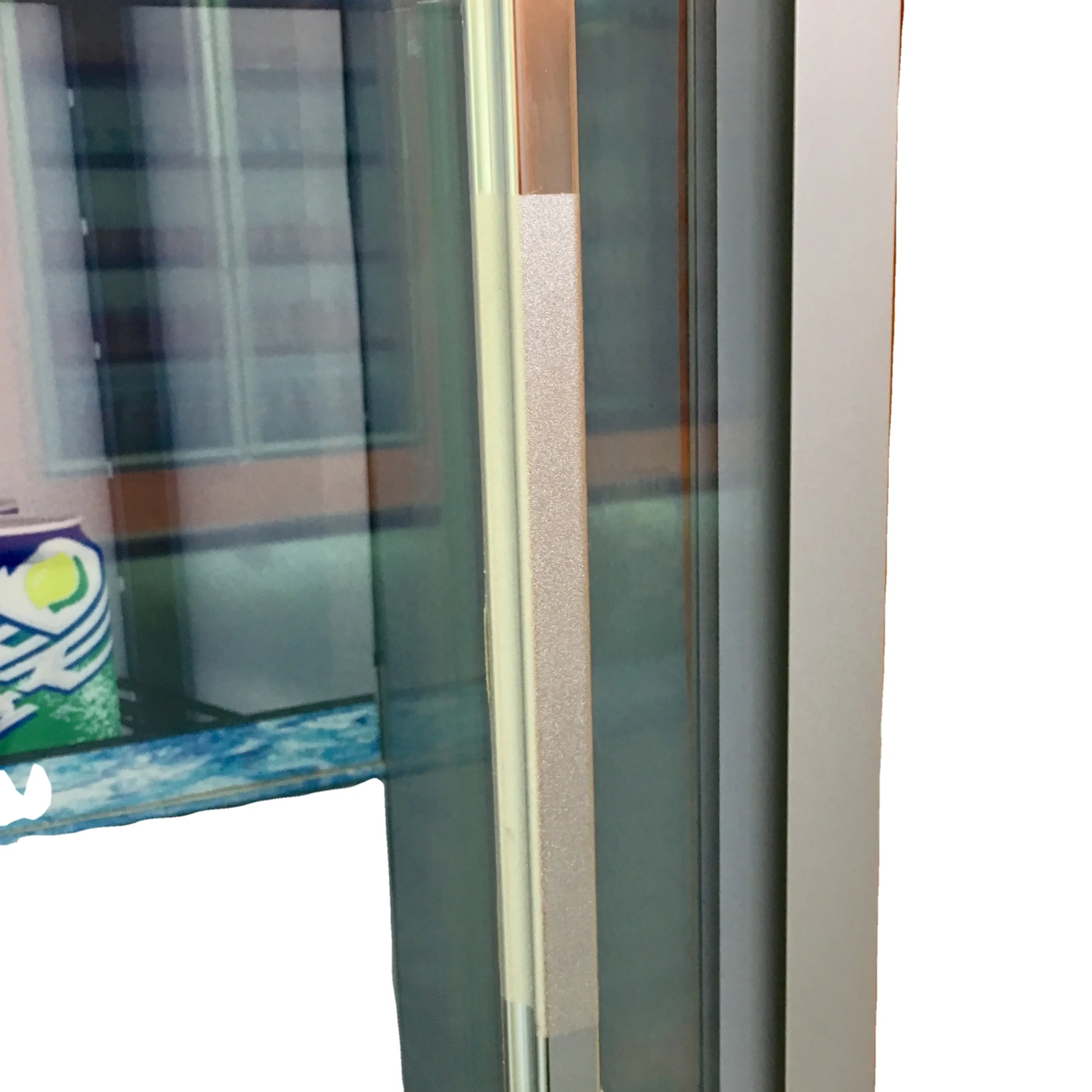 

Automatic buffer return sliding glass door